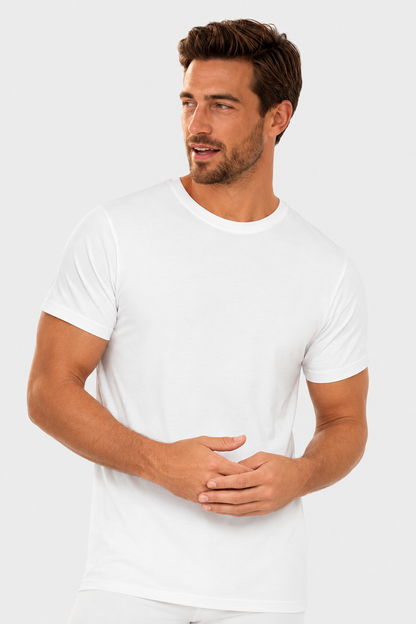 T-shirt z okrągłym dekoltem, bawełna