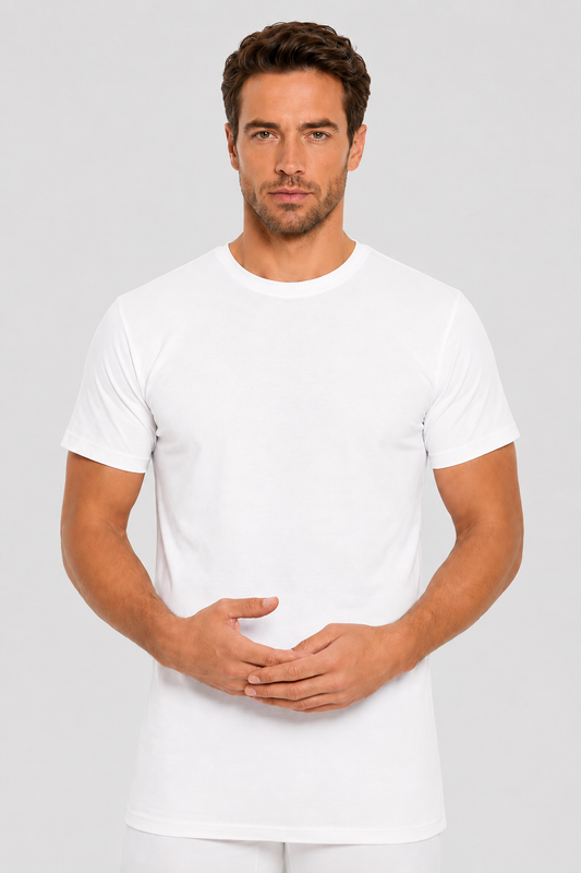 T-shirt z okrągłym dekoltem, bawełna