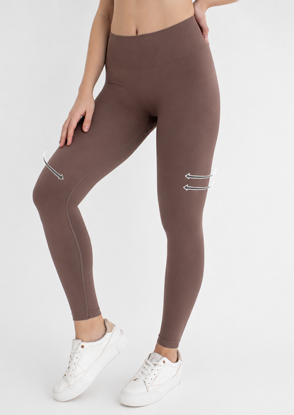 Legginsy sportowe z efektem push-up, poliamid