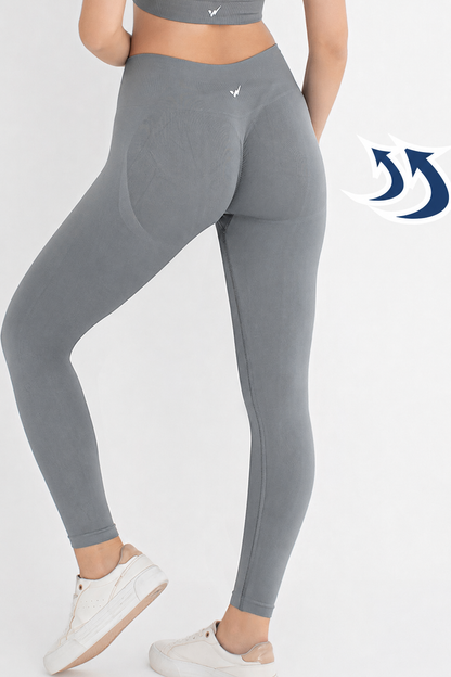 Legginsy sportowe z efektem push-up, poliamid