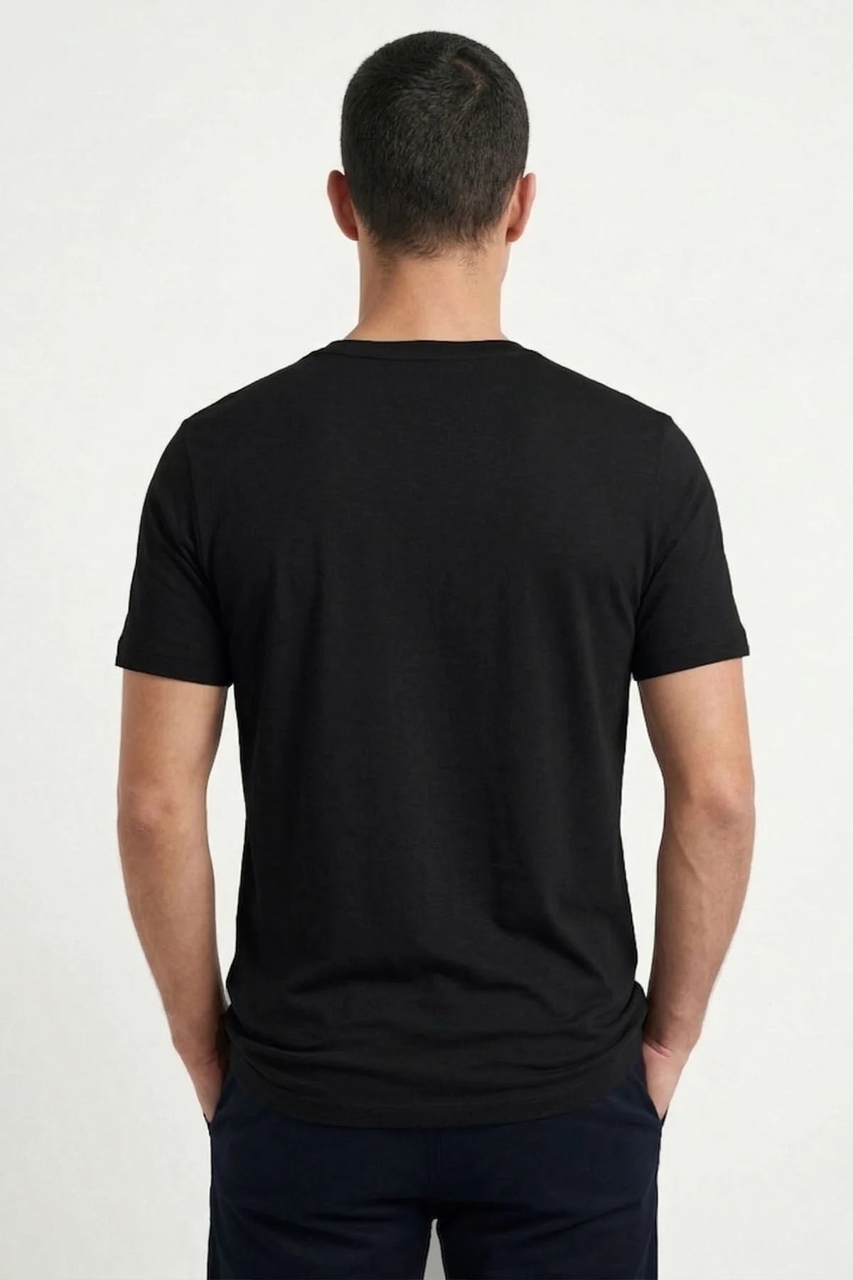 T-Shirt z dekoltem okrągłym, bambus